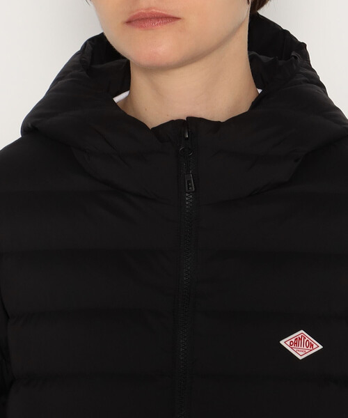 WOMEN'S NYLON TAFFETA MIDDLE DOWN HOODED JACKET（ダウンジャケット