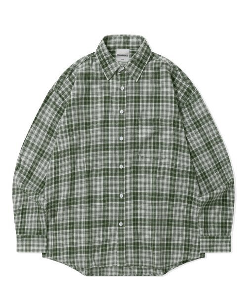 F.ILLUMINATE(フィルミネイト)の「オーバーサイズマドラスチェックシャツ-カーキ(シャツ/ブラウス・レディース・その他・MEDIUM/LARGE/X-LARGE)」の1枚目の写真