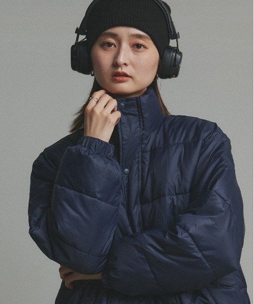 セール】ロゴパッチ 中綿ダウンブルゾン（ダウンジャケット/コート