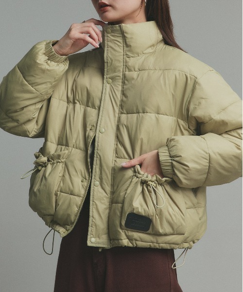 セール】ロゴパッチ 中綿ダウンブルゾン（ダウンジャケット/コート