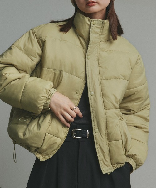 セール】ロゴパッチ 中綿ダウンブルゾン（ダウンジャケット/コート