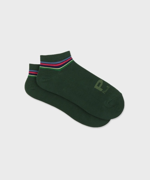 Paul Smith(ポールスミス)の「“PS Logo” ショートソックス【250661 SN】(ソックス/靴下・メンズ・ネイビー/ブラック/ダークグリーン/グレー・25-27)」の4枚目の写真