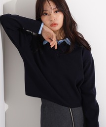 N.（N. Natural Beauty Basic） | シャツレイヤードニットⅡ(ニット/セーター)