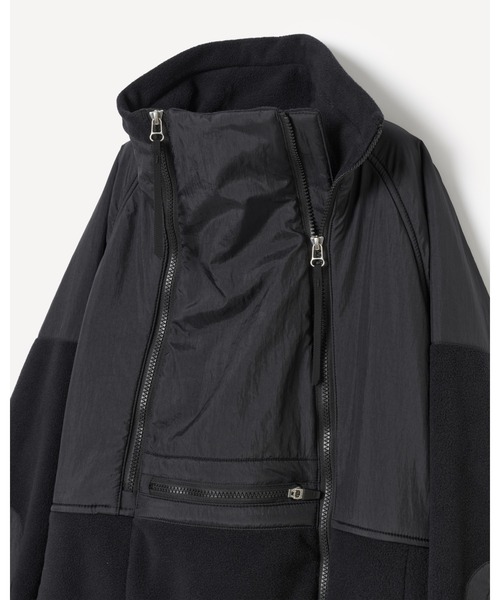 YDOT(ワイドット)の「【YDOT / ワイドット】DOUBLE ZIP FLEECE JACKET / ダブルジップフリースジャケット YU41607(その他アウター・メンズ・ブラック・M/S/L)」の4枚目の写真