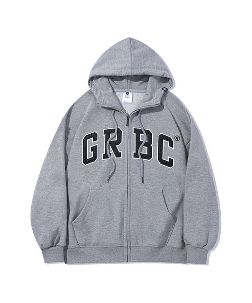 GHOST REPUBLIC(ゴーストリパブリック)の「GRBC ビッグパッチオーバーサイズフードジップアップ GHZ-269_裏毛(パーカー・レディース・グレー/ネイビー/ブラック/ライトグレー・X-LARGE/XX-LARGE/LARGE)」の3枚目の写真