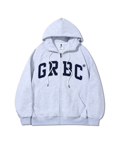 GHOST REPUBLIC(ゴーストリパブリック)の「GRBC ビッグパッチオーバーサイズフードジップアップ GHZ-269_裏毛(パーカー・レディース・グレー/ネイビー/ブラック/ライトグレー・X-LARGE/XX-LARGE/LARGE)」の2枚目の写真