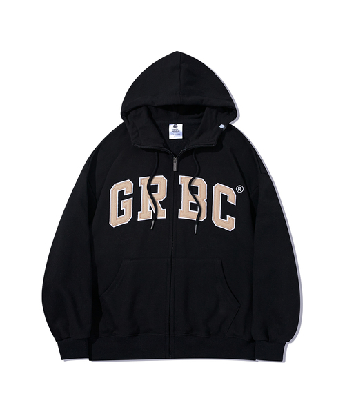 GRBC Big Patch Oversize Hooded Sweatshirt GHZ‑269 — худи с внутренней подкладкой
