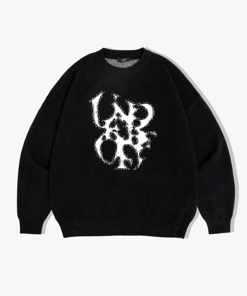 UNDEROFF(アンダーオフ)の「アンダースモークジャカードニットブラック(ニット/セーター・メンズ・ブラック・MEDIUM/LARGE/X-LARGE)」の9枚目の写真