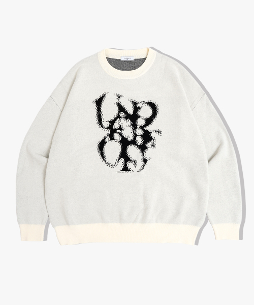 UNDEROFF(アンダーオフ)の「アンダースモークジャカードニットブラック(ニット/セーター・メンズ・ブラック・MEDIUM/LARGE/X-LARGE)」の8枚目の写真