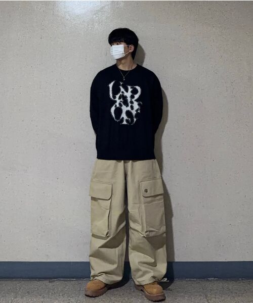 UNDEROFF(アンダーオフ)の「アンダースモークジャカードニットブラック(ニット/セーター・メンズ・ブラック・MEDIUM/LARGE/X-LARGE)」の5枚目の写真