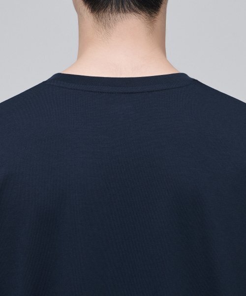 MUSINSA STANDARD（ムシンサスタンダード）の「スーピマリラックスドクルーネック長袖Tシャツ[ネイビー]（Tシャツ/カットソー・メンズ・その他・MEDIUM/XX-LARGE/LARGE/X-LARGE）」の5枚目の写真
