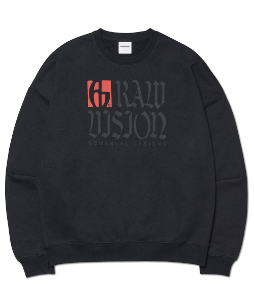 NOMANUAL(NOMANUAL)の「R.V LOGO SWEATSHIRT - BLACK(スウェット・レディース・その他・LARGE/X-LARGE/SMALL/MEDIUM)」の1枚目の写真