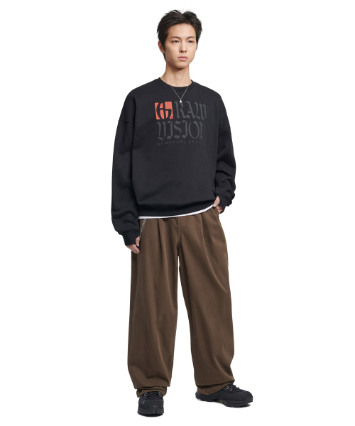 NOMANUAL(NOMANUAL)の「R.V LOGO SWEATSHIRT - BLACK(スウェット・レディース・その他・LARGE/X-LARGE/SMALL/MEDIUM)」の3枚目の写真