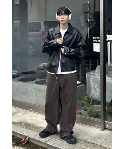 VTWO(ブイツー)の「442 VEGAN LEATHER OVERFIT JUMPER_BLACK(ライダースジャケット・レディース・その他・MEDIUM/LARGE)」の7枚目の写真