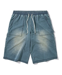 Verdnt（バーダント）の「Carpenter Denim Terry Sweat Bermuda Shorts [Medium Blue]（その他パンツ）」