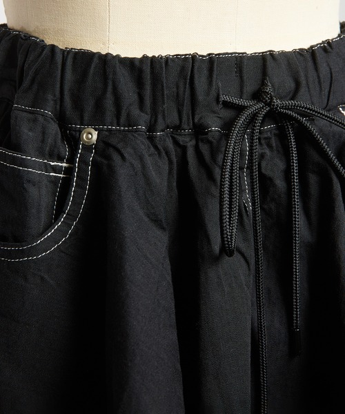 gomme（ゴム）の「レイヤードデニムスカート（デニムスカート・レディース・ブラック/インディゴブルー・MEDIUM）」の11枚目の写真