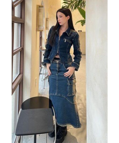 PRENDA（プレンダ）の「HUMP RIDER DEINM SKIRT MID BLUE（スカート・レディース・その他・SMALL/MEDIUM）」の3枚目の写真