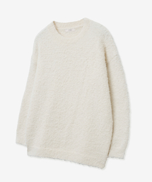 VTWO（ブイツー）の「ウールブークレプルオーバーラウンドニット_クリーム（ニット/セーター）」