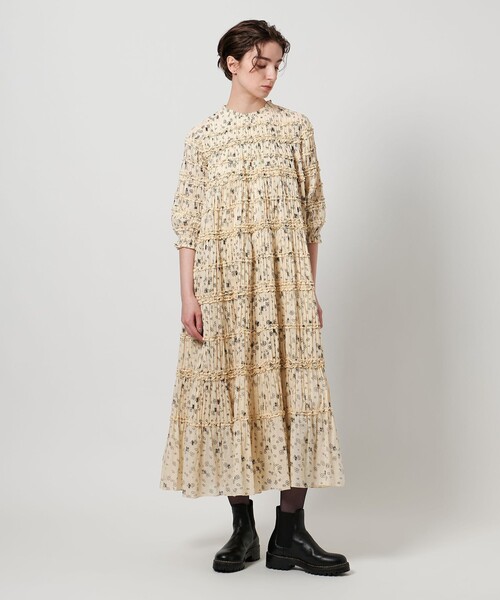 Pheeta（フィータ）の「＜Pheeta＞Billie プリント ロングワンピース/014C-21P（ワンピース・レディース・オフホワイト・2）」の3枚目の写真