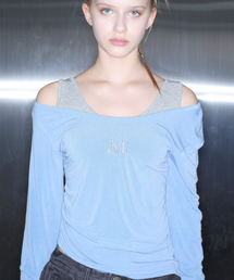 MUCENT（ムセント）の「Viola One Shoulder Unbalanced Shirring Tee (3 Colors)（Tシャツ/カットソー）」