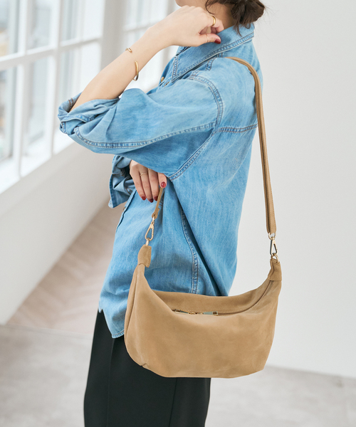 Spick & Span（スピックアンドスパン）の「MILOS / ミロス 別注2WAYショルダーバッグ*（ショルダーバッグ・レディース・ベージュ/ブラック・FREE）」の2枚目の写真