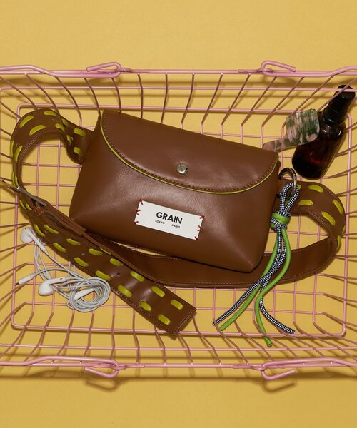 GRAIN（グレイン）の「【GRAIN/グレイン】フラップポーチベルトバッグ（ベルト・レディース・ブラック/ブラウン/パープル・FREE）」の20枚目の写真