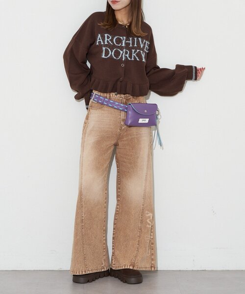 GRAIN（グレイン）の「【GRAIN/グレイン】フラップポーチベルトバッグ（ベルト・レディース・ブラック/ブラウン/パープル・FREE）」の6枚目の写真