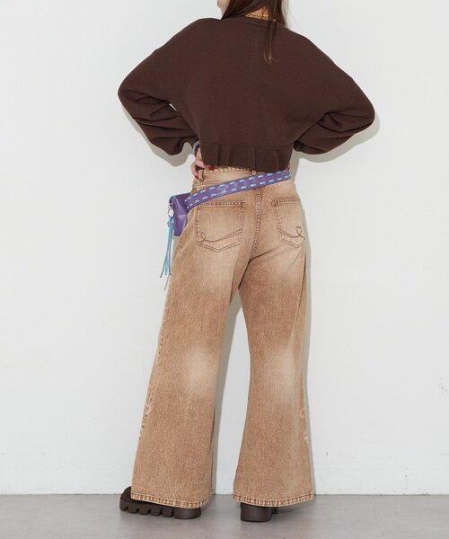 GRAIN（グレイン）の「【GRAIN/グレイン】フラップポーチベルトバッグ（ベルト・レディース・ブラック/ブラウン/パープル・FREE）」の4枚目の写真