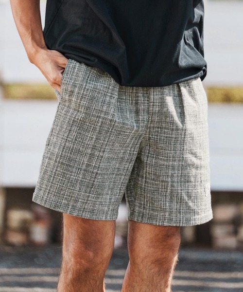 1minute 1second（ワンミニットワンセカンド）の「mp14366-summer tweed shorts イージーショートパンツ(1M26H140)（その他パンツ・メンズ・グレー系その他/ブラック系その他/ブルー系その他・S/M/L/XL）」の2枚目の写真