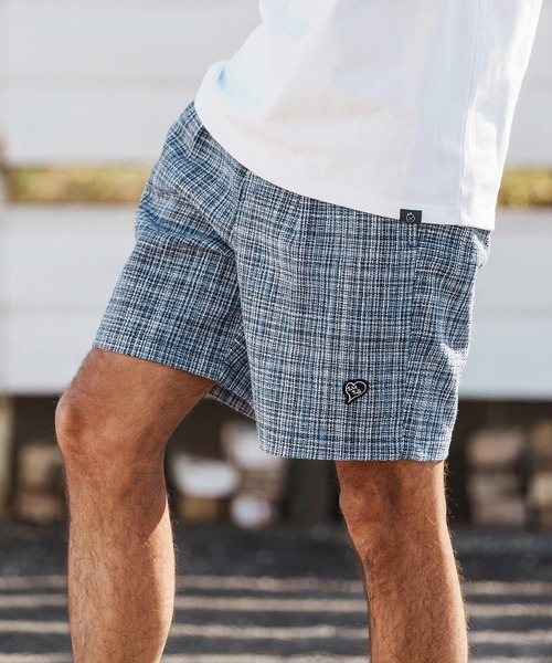 1minute 1second（ワンミニットワンセカンド）の「mp14366-summer tweed shorts イージーショートパンツ(1M26H140)（その他パンツ・メンズ・グレー系その他/ブラック系その他/ブルー系その他・S/M/L/XL）」の4枚目の写真