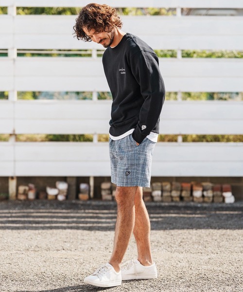 1minute 1second（ワンミニットワンセカンド）の「mp14366-summer tweed shorts イージーショートパンツ(1M26H140)（その他パンツ・メンズ・グレー系その他/ブラック系その他/ブルー系その他・S/M/L/XL）」の9枚目の写真