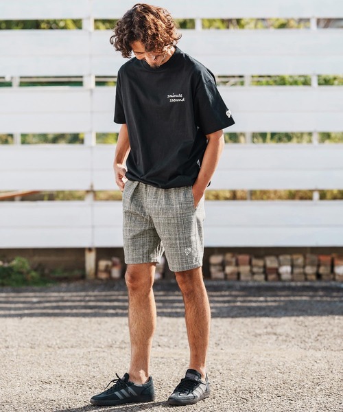 1minute 1second（ワンミニットワンセカンド）の「mp14366-summer tweed shorts イージーショートパンツ(1M26H140)（その他パンツ・メンズ・グレー系その他/ブラック系その他/ブルー系その他・S/M/L/XL）」の15枚目の写真