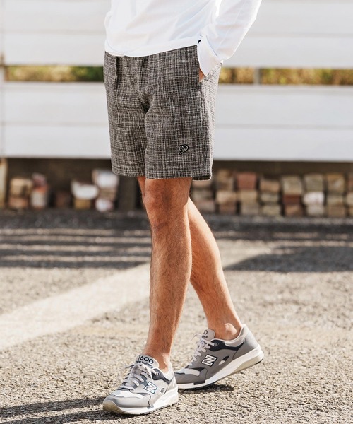 1minute 1second（ワンミニットワンセカンド）の「mp14366-summer tweed shorts イージーショートパンツ(1M26H140)（その他パンツ・メンズ・グレー系その他/ブラック系その他/ブルー系その他・S/M/L/XL）」の18枚目の写真