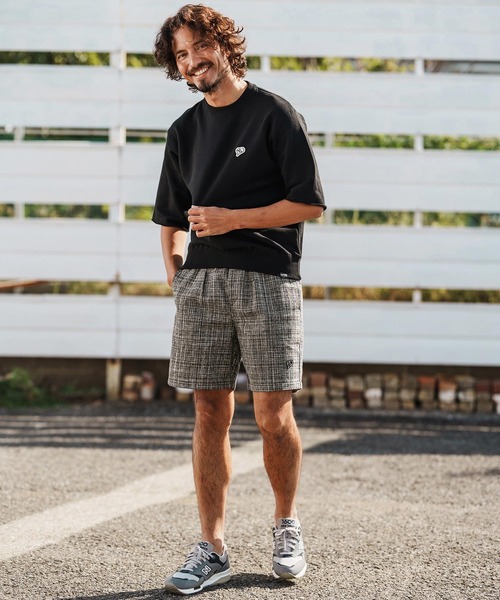 1minute 1second（ワンミニットワンセカンド）の「mp14366-summer tweed shorts イージーショートパンツ(1M26H140)（その他パンツ・メンズ・グレー系その他/ブラック系その他/ブルー系その他・S/M/L/XL）」の19枚目の写真