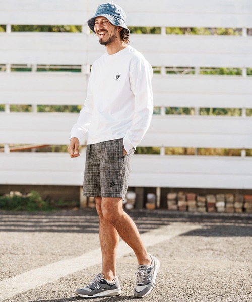 1minute 1second（ワンミニットワンセカンド）の「mp14366-summer tweed shorts イージーショートパンツ(1M26H140)（その他パンツ・メンズ・グレー系その他/ブラック系その他/ブルー系その他・S/M/L/XL）」の20枚目の写真
