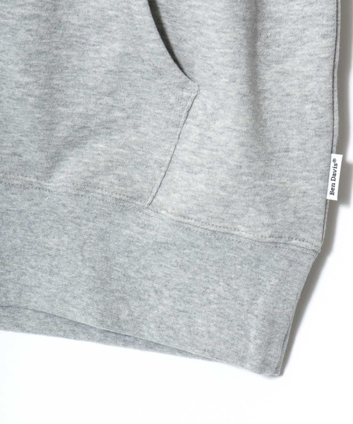 BEN DAVIS(ベンデイビス)の「BEN DAVIS/ベンデイビス 70's FIT ZIP HOODIE/レギュラーフィット 裏毛 ロゴ ワンポイント刺繍 短丈 スウェット ジップアップパーカー フーディー/レディース メンズ(パーカー・メンズ・ネイビー/ブラック/グレー・M/XL/L)」の20枚目の写真