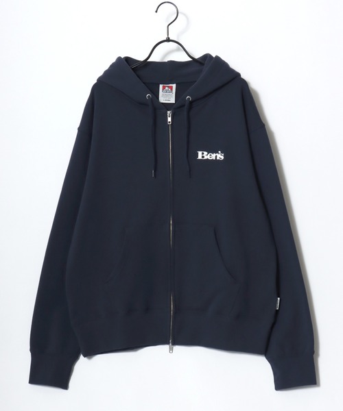 BEN DAVIS(ベンデイビス)の「BEN DAVIS/ベンデイビス 70's FIT ZIP HOODIE/レギュラーフィット 裏毛 ロゴ ワンポイント刺繍 短丈 スウェット ジップアップパーカー フーディー/レディース メンズ(パーカー・メンズ・ネイビー/ブラック/グレー・M/XL/L)」の14枚目の写真