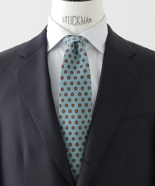 EDIFICE（エディフィス）の「BLECK(ブレック) 別注 Geometric タイ（ネクタイ・メンズ・ブルー系その他/グリーン・FREE）」の2枚目の写真