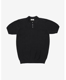 sortie（ソルティ）の「Texture Summer Polo Knit (Black)（ポロシャツ）」