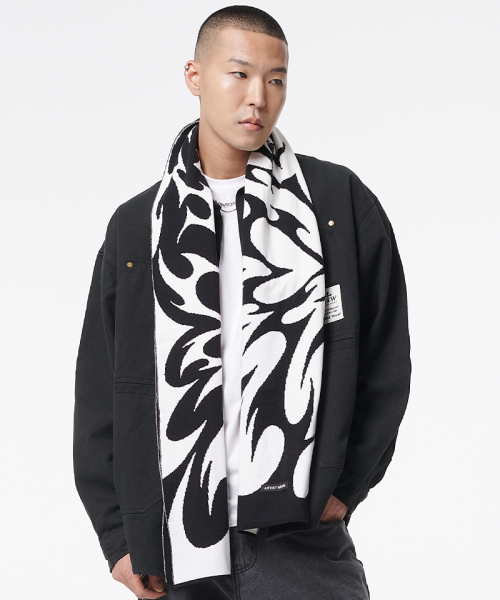 モノウェーブグラフィックマフラー（マフラー）｜ARTISTWEAR