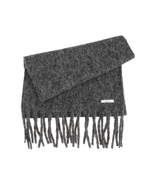 MURUA（ムルーア）の「ウールライクフリンジマフラー（マフラー・レディース・グレー・FREE）」の6枚目の写真