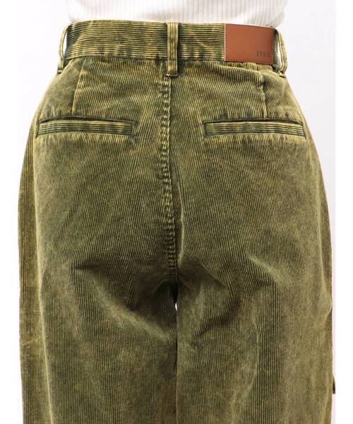 EVRIS（エヴリス）の「コーデュロイワークパンツ（その他パンツ・レディース・グリーン/ベージュ・SMALL/MEDIUM）」の11枚目の写真