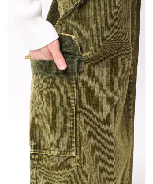 EVRIS（エヴリス）の「コーデュロイワークパンツ（その他パンツ・レディース・グリーン/ベージュ・SMALL/MEDIUM）」の15枚目の写真