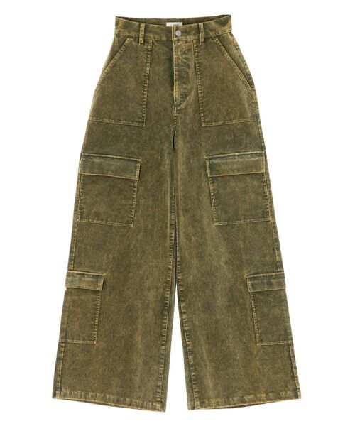 EVRIS（エヴリス）の「コーデュロイワークパンツ（その他パンツ・レディース・グリーン/ベージュ・SMALL/MEDIUM）」の22枚目の写真