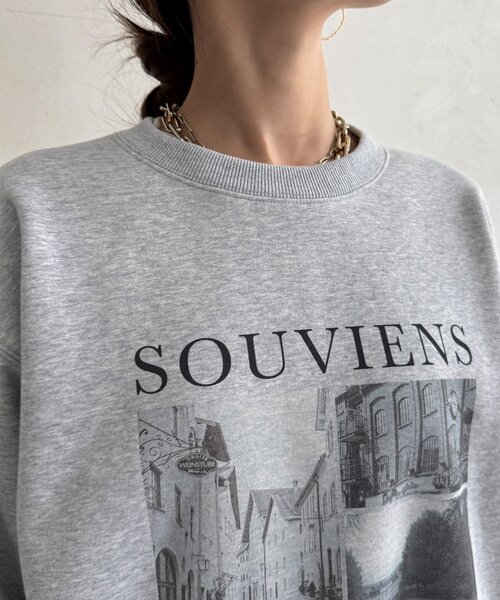 DouDou(ドゥドゥ)の「【WEB限定】バックジップフォト裏ボアトップス(Tシャツ/カットソー・レディース・グレー/ベージュ/ダークグレー・FREE)」の18枚目の写真