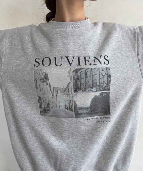DouDou(ドゥドゥ)の「【WEB限定】バックジップフォト裏ボアトップス(Tシャツ/カットソー・レディース・グレー/ベージュ/ダークグレー・FREE)」の22枚目の写真