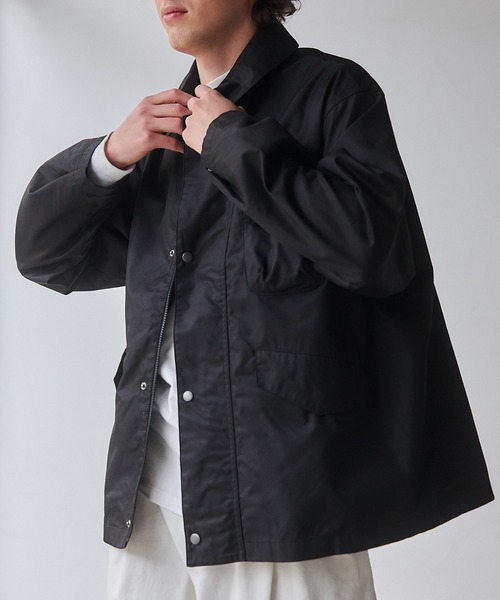 NewAnce(ニュアンス)の「【NewAnce】Non Wax Hanting Blouson / ノンワックスハンティングブルゾン -オリジナルツイルシリーズ-(その他アウター・メンズ・ブラック/ベージュ・L/M)」の3枚目の写真