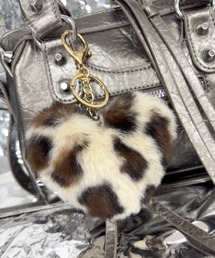 B.I.D.（ビーアイディー）の「《Bz》レオパードモチーフカラーエコファーバッグチャーム/ヒョウ柄 平成ギャル(MA/EK478)（キーホルダー）」