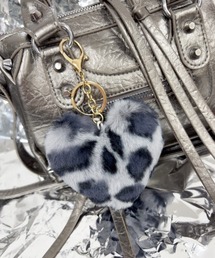 B.I.D.（ビーアイディー）の「《Bz》レオパードモチーフカラーエコファーバッグチャーム/ヒョウ柄 平成ギャル(MA/EK478)（キーホルダー）」