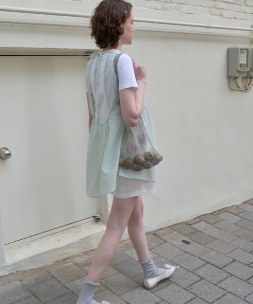 Majournee（マジョネ）の「SHEER LACE ORGANZA DRESS_MINT（ワンピース・レディース・その他・FREE）」の2枚目の写真